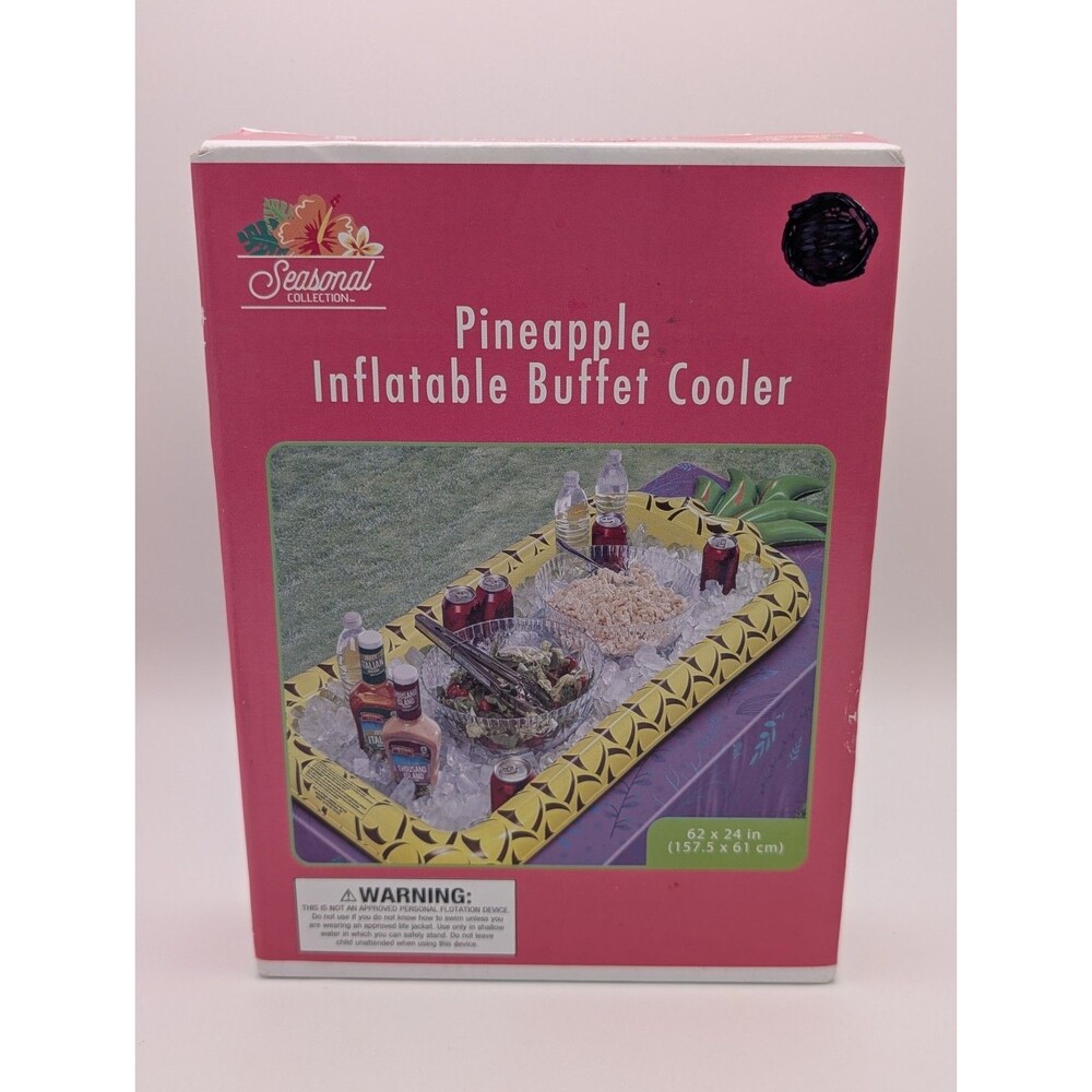 Seasonal Collection Pineapple 🍍 Inflatable Buffet Cooler 62 x 24 in